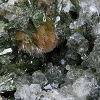 Bultfonteinite & Apophyllite On Diopside