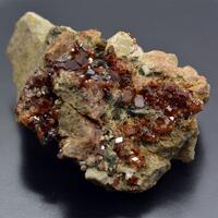 Garnet Var Hessonite With Diopside