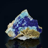 Azurite With Aragonite