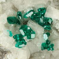 Dioptase & Calcite