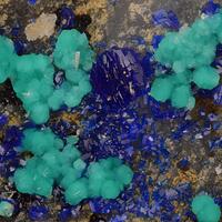 Theisite Azurite & Aragonite