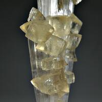 Calcite On Scolecite