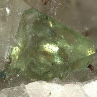 Fluorite & Lepidocrocite On Calcite