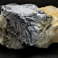 Molybdenite On Quartz