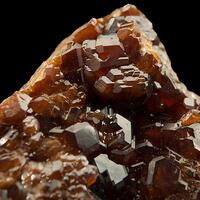 Grossular Var Hessonite On Clinochlore