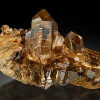 Smoky Quartz With Siderite