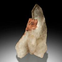 Smoky Quartz On Microcline