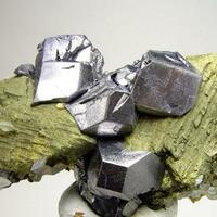 Galena On Chalcopyrite