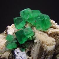 Fluorite On Feldspar