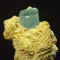 Aquamarine On Feldspar