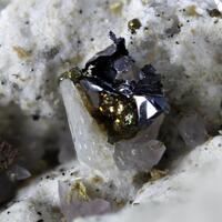 Molybdenite With Amethyst & Quartz Psm Tridymite