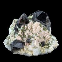 Smoky Quartz With Orthoclase & Zinnwaldite