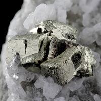 Pyrite On Albite