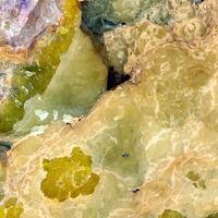 Smithsonite On Fluorite