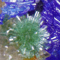 Azurite Zincolivenite & Olivenite