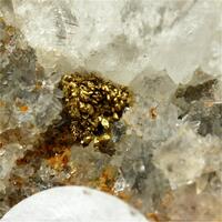 Gold With Fluorite & Quartz