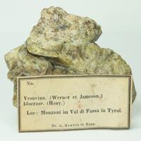 Vesuvianite With Calcite