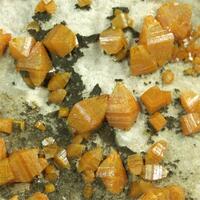 Wulfenite With Calcite