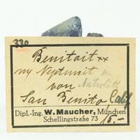 Benitoite With Neptunite & Natrolite