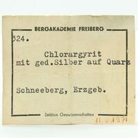 Chlorargyrite With Native Silver