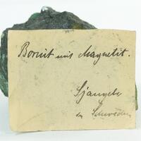 Bornite With Magnetite & Malachite