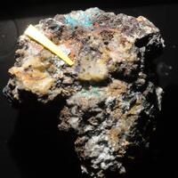 Elyite & Langite & Brochantite & Hydrozincite