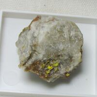 Uranophane & Saléeite On Quartz