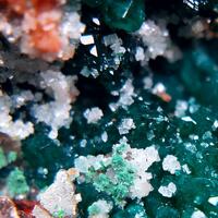 Dioptase & Calcite