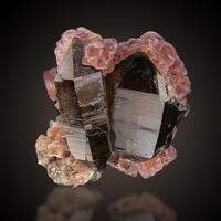 Fluorite On Smoky Quartz