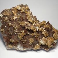 Dolomite & Chalcopyrite On Quartz