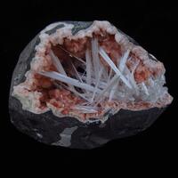 Scolecite On Heulandite In Geode