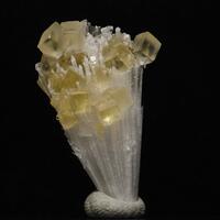 Calcite On Mesolite