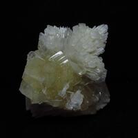 Scolecite & Apophyllite On Stilbite