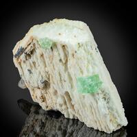 Fluorite On Feldspar & Smoky Quartz