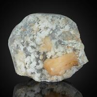 Stellerite & Quartz Psm Mordenite On Chalcedony