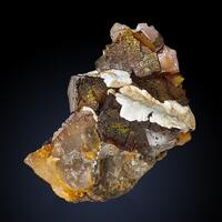 Fluorite Goethite & Calcite