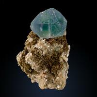 Fluorite On Albite & Mica
