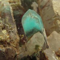 Quartz With Ajoite Inclusions