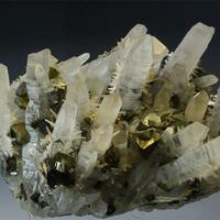 Chalcopyrite With Quartz & Sphalerite