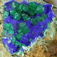 Euchroite Azurite & Strashimirite