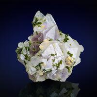 Epidote On Amethyst