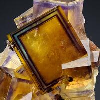 Fluorite With Chalcopyrite