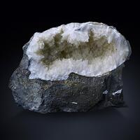 Natrolite With Calcite