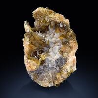 Baryte On Smoky Quartz