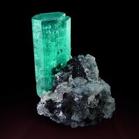 Emerald On Calcite