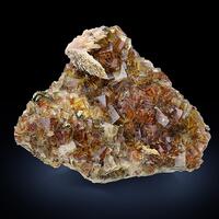 Fluorite & Baryte With Chalcopyrite