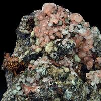 Native Copper With Calcite & Prehnite