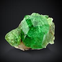 Grossular Var Tsavorite With Graphite