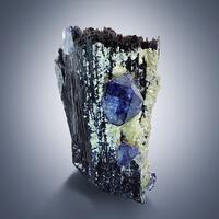 Fluorite On Schorl