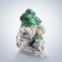 Fluorite On Microcline